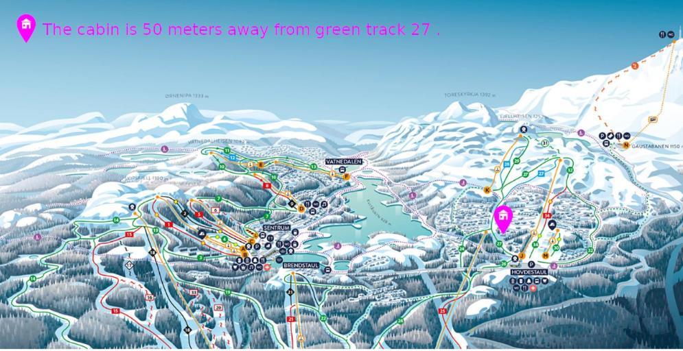 Gaustablikk Hytta Ski-In Ski-Out Luaran gambar